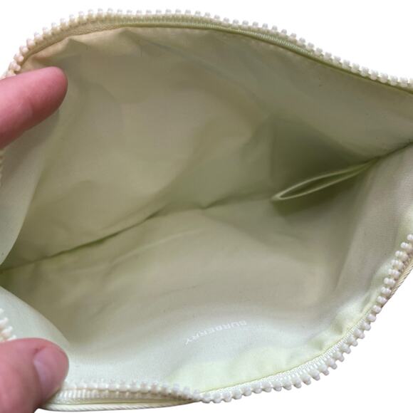 Burberry Wristlet/Cosmetic Bag Light Green Luxury Designer Accessory Makeup Bag - Picture 10 of 11